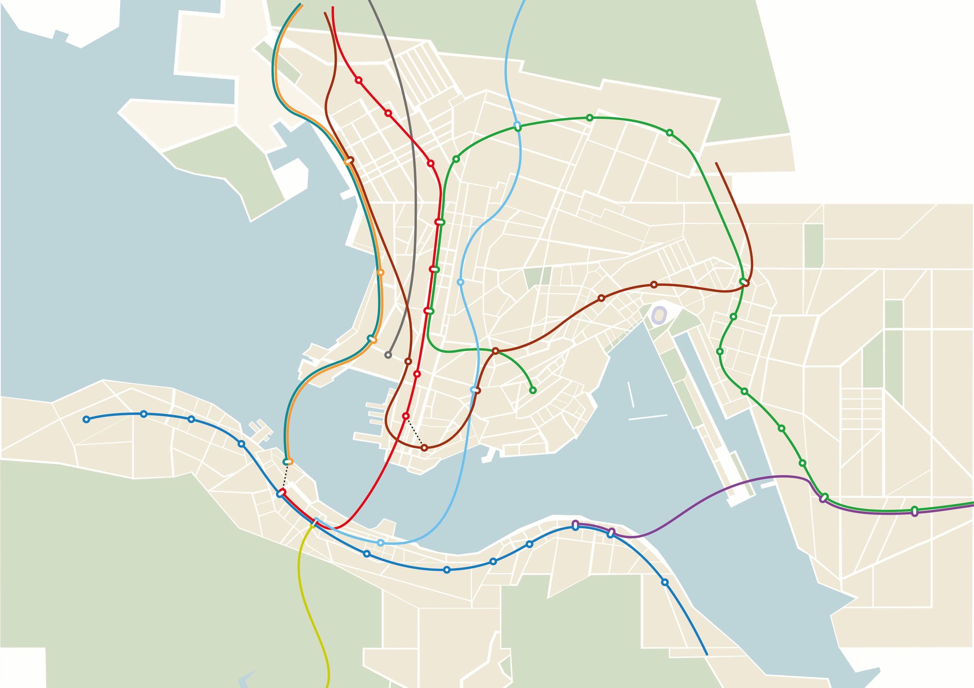 東九龍鐵路網絡示意